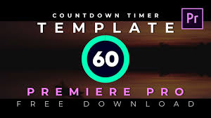 This template has a unique elegant touch in its design. Countdown Timer Free Template For Adobe Premiere Pro Motion Graphics Template Youtube