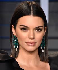 25 Long Bob Haircuts For Any Face Shape Kendall Jenner From Instyle Com Slick Straight Hair Jenner Hair Kendall Jenner Hair