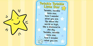 Twinkle Twinkle Little Star Nursery Rhyme Poster Star Nursery Nursery Rhymes Twinkle Twinkle Little Star