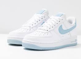Nike Air Force 1 07 White Light Amory Blue Tenis Shoes Dream Shoes Aesthetic Shoes