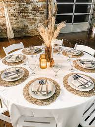 Round Table Wedding Decor At The Hackney Warehouse Round Wedding Tables Bridal Shower Table Decorations Wedding Table