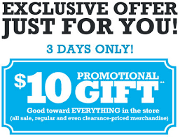 10 kohl s promotional gift coupon