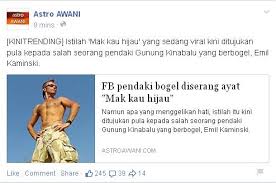 Fenomena Mak Kau Hijau Masuk Astroawani Lekat Lekit Story