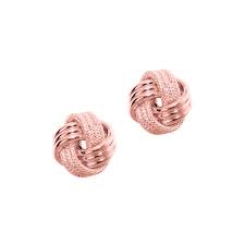 Available with diamonds, in 14k, 18k & vermeil, and rose, white, or yellow gold. Royal Chain 14k Rose Gold Gold Earrings Per921 14kr Columbia Moseley Diamond Showcase Inc Columbia Sc