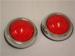 Rectangular led back up lamp. Flush Mount Led Round Street Rat Rod Tail Lights Ford Chevy Brake And Signal Ebay