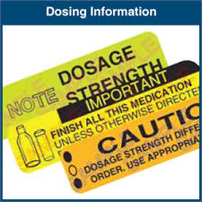 Auxiliary Labels Dosing Information