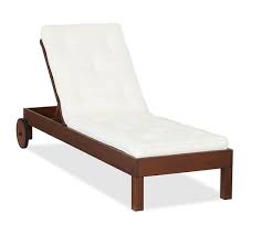 Outdoor chaise lounge with wheels. Chatham Outdoor Chaise Lounge Honey Pottery Barn