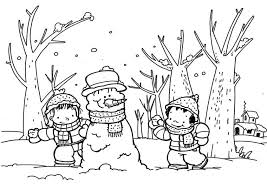 Winter 1 Ausmalbilder Malvorlagen