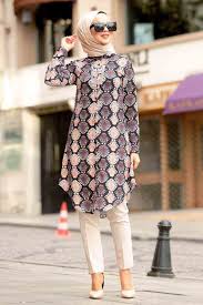 Nayla Collection Dugmeli Siyah Tesettur Tunik 33552s Tesetturisland Com Musluman Modasi Tasarimci Giyim Basortusu Modasi