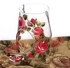 Maybe you would like to learn more about one of these? Goddess Arts Collectionhanging Black Metal And Embossed Glass Metal Candle Holder Lantern With Stand Painted Red Roses Victorian Decor Dailymail