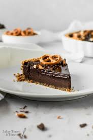 Cremige Tarte Au Chocolat Mit Brezelboden Rezept Kaffee Und Kuchen Kuchen Und Torten Rezepte Lecker Backen