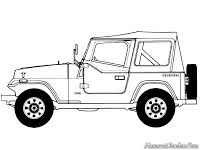 Buatlah kepala mobil box dan bagasi box menggunakan rectangle tool. Mewarnai Gambar Sketsa Mobil Jeep Terbaru Kataucap