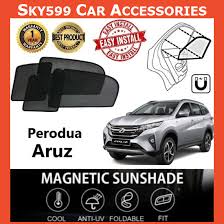 Majlis pelancaran perodua aruz 2019 diserbu oleh rombongan cik kiah yang mai dari teluk anson. Perodua Aruz 2019 2020 Magnetic Sunshade 6 Pcs New Pgmall
