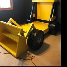Construction Truck Bed Plans Pdf Format Twin Size Diy Etsy In 2020 Kids Bedroom Decor Tractor Bed Bed Plans
