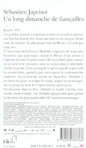 J'ai vu un texte à la construction débridée dans ce long dimanche de fiançailles, comme si tout cela avait été écrit d'un jet, dans un souffle romanesque. Un Long Dimanche De Fiancailles Sebastien Japrisot Gallimard Poche Librairie Gallimard Paris