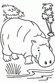 Pegue os hipopótamos que mais gostar e imprima para poder colorir e pintar com as crianças. Hipopotamo Para Pintar