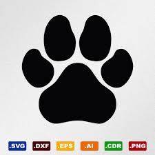 Dog Paw Print Svg Dxf Eps Ai Cdr Vector Files For Etsy In 2020 Dog Paw Print Paw Print Cricut Projects Vinyl