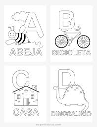 Spanish Alphabet Coloring Pages Mr Printables El Abecedario En Espanol Aprender El Abecedario Alfabeto Espanol