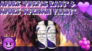 African violet adore purple rage. 2016 Coloring Natural 4a 4b Hair Adore Purple Rage Adore African Violet Part 2 Youtube