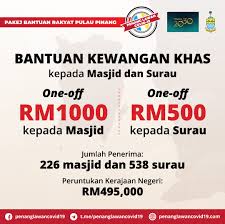 Jabatan hal ehwal agama islam pulau pinang. Covid 19 P Pinang Umum Pakej Bantuan Rakyat Rm75 Juta Roketkini Com
