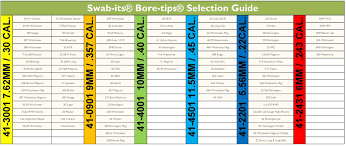 Swab Its Bore Tips Size Chart