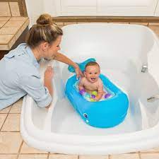 Pour two to four capfuls of the liquid soap directly into the tub under warm running water. Whale Bubble Bath Inflatable Bath Tub Blue Infantino