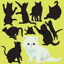 Cat Vector Black Cat Silhouette Cat Vector Cat Silhouette