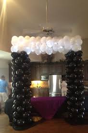 Black And White Balloons Arch Pin On My Balloon Designs