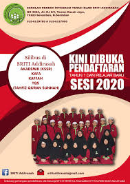 Tarikh pendaftaran untuk online dibuka dari 1 mei 2020 hingga 15 disember 2020. Pendaftaran Sesi 2020 Dibuka Sepanjang Sekolah Rendah Integrasi Teras Islam Sriti Addirasah Facebook