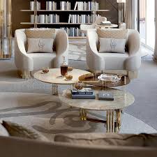 A coffee table is the focus of any living room furniture layout and creates the perfect spot for entertaining. 24ct Gold Coffee Tables Trio Taylor Llorente Furniture