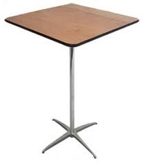 Square Cocktail Tables Discount Folding Tables Knock Down Tables Square Wood Cocktail Table High Top Tables Wood Cocktail Table