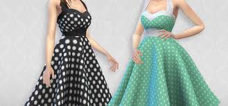 It's time to cut and install window material into our modded. Sims 4 Polka Dot Dresses Clothes Cc Fandomspot