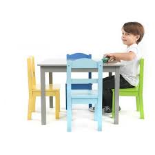 tot tutors set of 4 chairs with elements kids wood table gray target kids wood wood table chair set