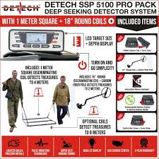 Detech Ssp 5100 Deep Seeking Metal Detector Pro Pack System