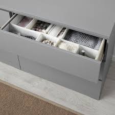 Ikea moppe birch plywood 6 drawers mini chest storage. Malm 6 Drawer Dresser Gray Stained Ikea Canada Ikea