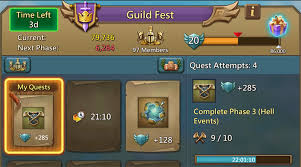 Upgrade the building to reduce wait time. Lords Mobile Guild Fest Complete Phase 3 Hell Events
