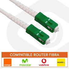 Cable De Fibra Optica Reforzado Para Router De Movistar Orange Vodafone Masmovil Yoigo Folan