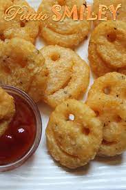 Homemade Potato Smiley Recipe Potato Smiles Recipe Yummy Tummy Recipes Food Potato Recipes