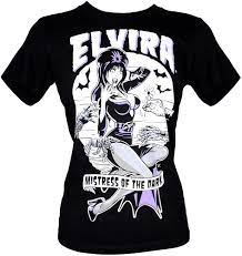 Amazon.com: Elvira Mistress of The Dark Women's Shirt Gothic Halloween  Horror Punk Pin Up Monster Hands Tee (Small) Black : Clothing, Shoes &  Jewelry