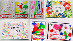 Our unique gift ideas for holi include mithai, sweets, holi gift hampers, holi color pack, holi gifts for kids, holi gifts for married daughters, online holi gifts and more on holifestival.org. 7 Special Holi Cards Handmade Holi Cards For Kids Happy Holi 2019 Colorful Holi Card Making