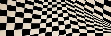 Aesthetic Black And White Checkered Background 