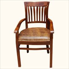 Chantilly Chic Handcrafted Rosewood Leather Cushion Dining Arm Chair Leather Chair Wood Arm Chair Leather Cushion