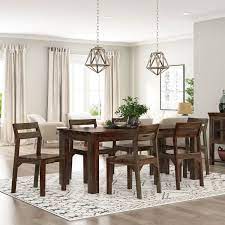 Maybe you would like to learn more about one of these? Modern Rustic Sierra Solid Wood Dining Table Chair Set