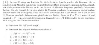 Haben wir dies getan, rechnen wir die ganzen werte wieder zusammen und teilen durch die anzahl der tage. Poissonverteilung Erwartungswert Und Varianz Berechnen Mathelounge