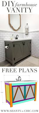 If you're renovating an existing bathroom, you'll also have to make alternative arrangements while the bathroom is being built. Diy Farmhouse Bathroom Vanity Farmhouse Bathroom Vanity Diy Bathroom Vanity Diy Bathroom Vanity Plans