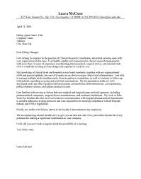 Eira Template Cover Letter Clinical Research Cover Letter