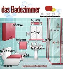 Das Badezimmer The Bathroom Deutsch Deutsch Lernen Deutsch Wortschatz