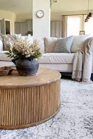 20 h x 18.11 d hand painted coffee table made in resin, contemporary, side table, abstract, end table. Diy Fluted Coffee Table Tutorial Round Coffee Table Diy Coffee Table Coffee Table Design