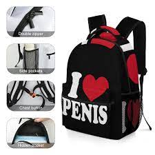 I Love Penis Kids Backpack For School Sports Travel Adjustable Shoulder  Belt Boys Girls Book Bag : Amazon.co.uk: Sports & Outdoors
