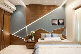 An Origami Inspired Modern Contemporary Interior Design Apartment Cozy Bedroom Design Apartment Interior Bedroom Bed Design